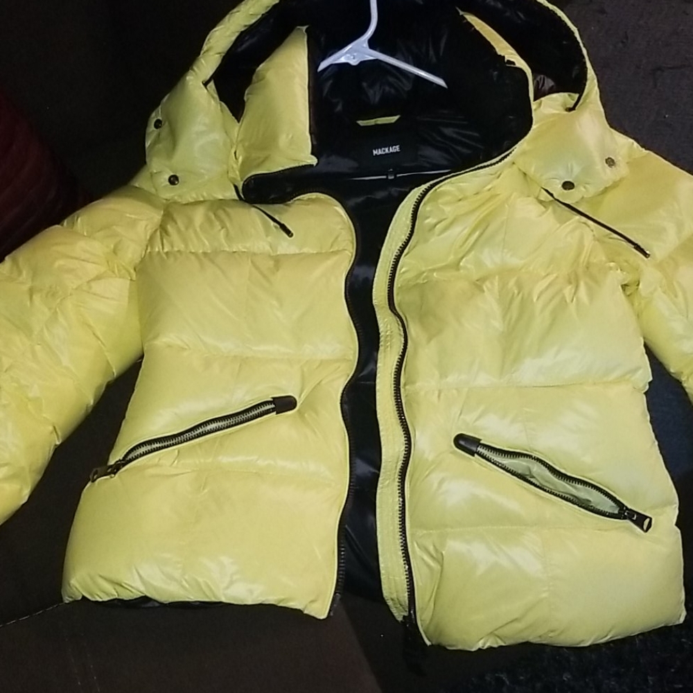 Mackage Yellow Puffer Jacket